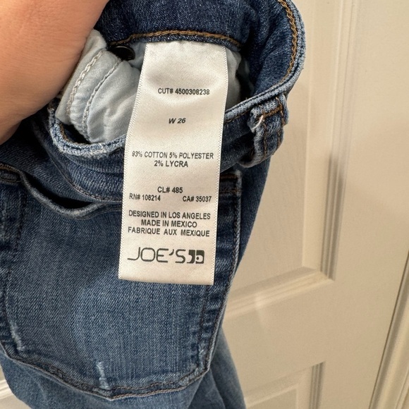 Joe's Jeans Distressed Blue Skinny Jeans - Picture 4 of 4